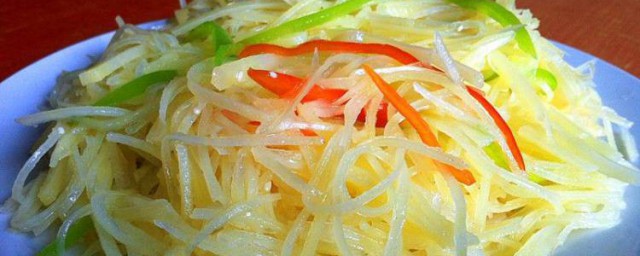 炝拌土豆丝好吃的做法简单介绍(炝土豆丝的做法)