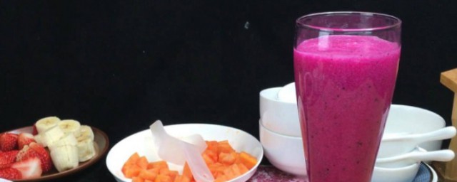 火龙果果汁简单做法(火龙果汁怎样做)