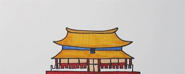 故宫简笔画教程(故宫画法简笔画步骤)