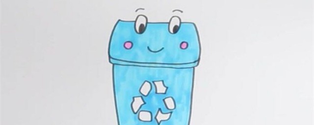 垃圾分类桶简笔画教程(垃圾分类垃圾桶怎么画简笔?)