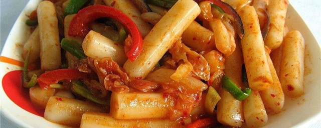 家常炒年糕做法分享(家常炒年糕的简单做法窍门)