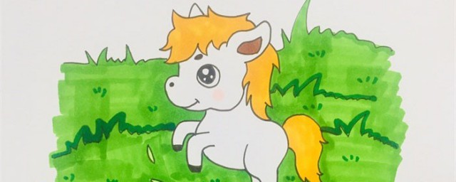 小白马简笔画教程(白马简笔画)