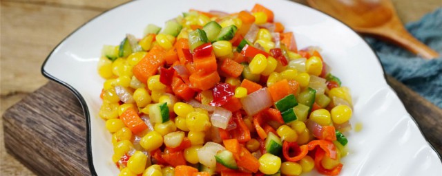 黄瓜炒玉米粒的做法步骤(玉米炒黄瓜图片)