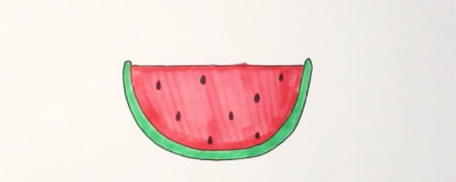 西瓜简笔画教程(西瓜简笔画步骤图解)