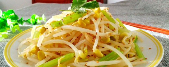 凉拌黄豆芽简单做法介绍(凉拌黄豆芽的做法)