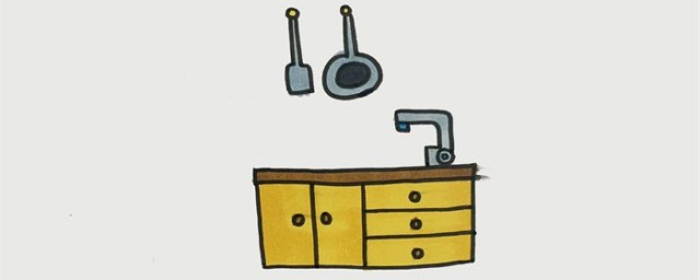 厨房简笔画教程(厨房怎么简笔画)