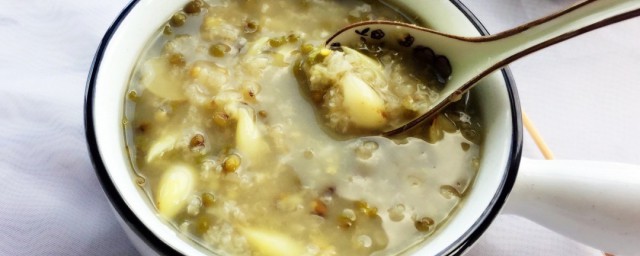 怎样做百合绿豆粥(新鲜百合绿豆怎么煮粥)