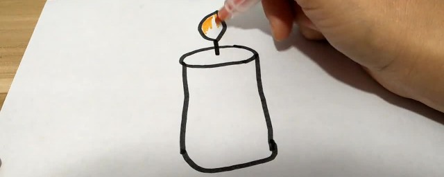 蜡烛的简单画法(蜡烛的画法简笔画)