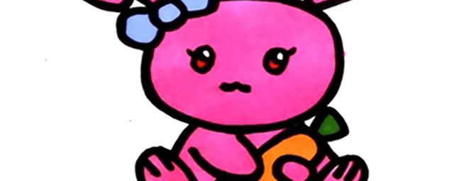 手把手教你画抱着萝卜的小兔子(抱着萝卜的兔子儿童画)