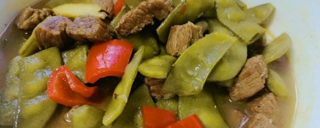 扁豆炖牛肉家常小菜做法(扁豆可以炖牛肉吗)