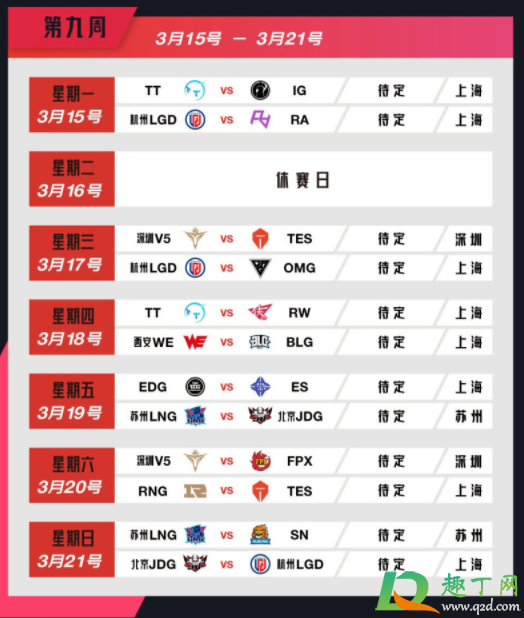 2021lpl春季赛赛程是怎么安排的(2021lpl春季赛常规赛赛程表)