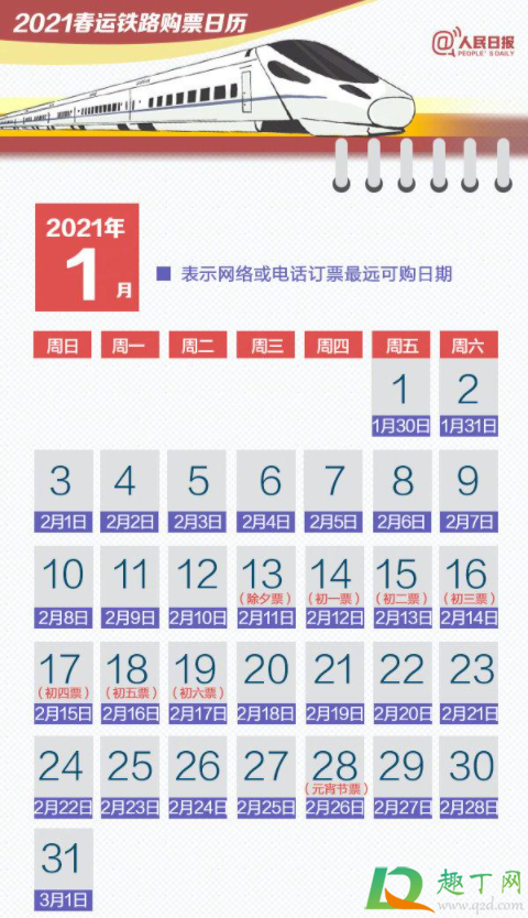 2021过年高铁票提前多久买(2021年春运高铁可以提前多久买票) 2021过年高铁票提前多久买(2021年春运高铁可以提前多久买票)