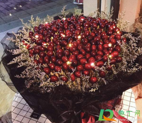 抖音车厘子花束怎么做(车厘子怎么包成花束)