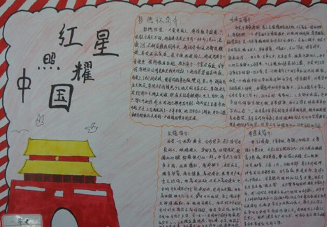 红星照耀中国手抄报高清图片2021(红星照耀中国手抄报高清图片 简笔画)