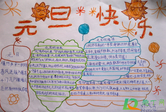 2021年元旦手抄报怎么画简单又漂亮(教你画一幅2021元旦手抄报) 2021年元旦手抄报怎么画简单又漂亮(教你画一幅2021元旦手抄报)