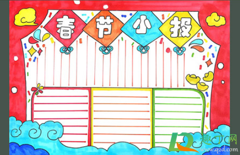 春节的手抄报怎么画简单好看2021(春节手抄报怎么画简单又漂亮2021年的)