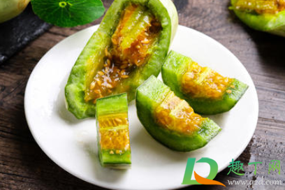 没熟的羊角蜜瓜瓤是什么颜色(羊角蜜瓜瓤有怪味,是催熟吗)