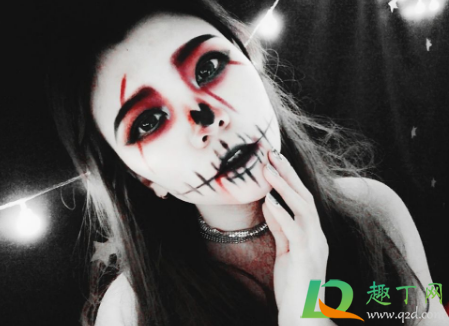 2020万圣节新手怎么画鬼脸可爱(万圣节的脸怎么画)