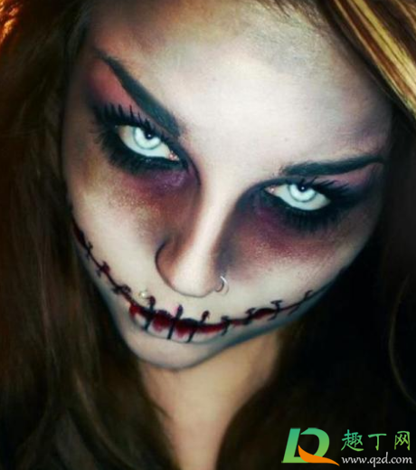 2020万圣节新手怎么画鬼脸可爱(万圣节的脸怎么画)