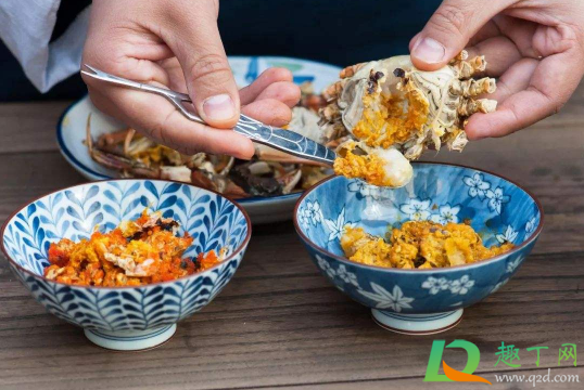 蟹黄是膏状还是糊状(膏蟹里面黄黄的是什么)