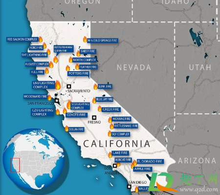 2020加州山火烧了多久了(2020年加州大火烧了多少天)