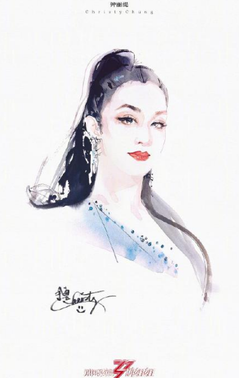 乘风破浪的姐姐水墨画海报无水印(乘风破浪的姐姐海报背景图) 乘风破浪的姐姐水墨画海报无水印(乘风破浪的姐姐海报背景图)