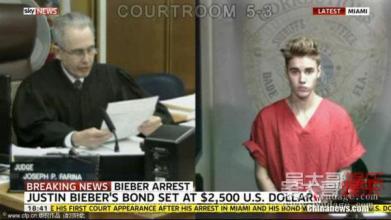 贾斯丁比伯入狱，Justin B