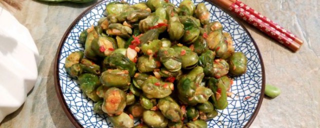 干煸蚕豆做法介绍(干炒蚕豆的做法大全)