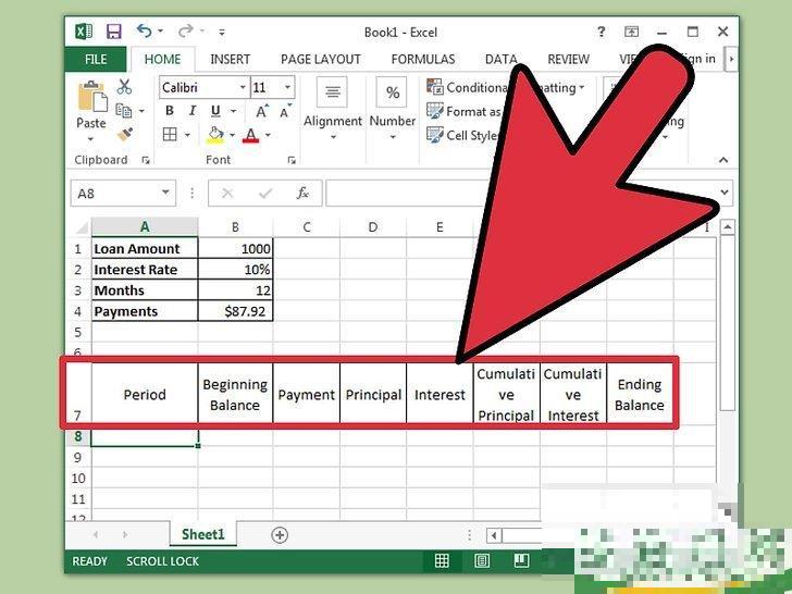 怎么在Excel中编制分期摊还日程表