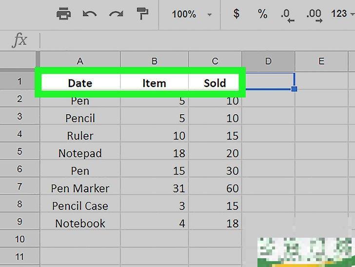 怎么在Windows或Mac上添加Google Sheets标题