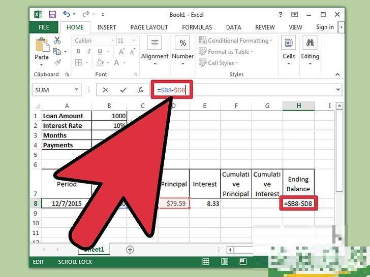 怎么在Excel中编制分期摊还日程表