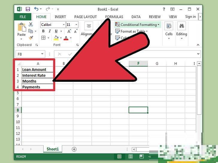 怎么在Excel中编制分期摊还日程表