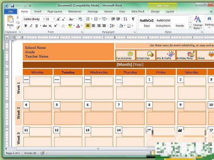 怎么在Word中制作日历(在word里怎么做日历) 怎么在Word中制作日历(在word里怎么做日历)