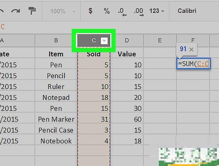 怎么在Windows或Mac的“Google表格”中将公式应用到整个列 怎么在Windows或Mac的“Google表格”中将公式应用到整个列