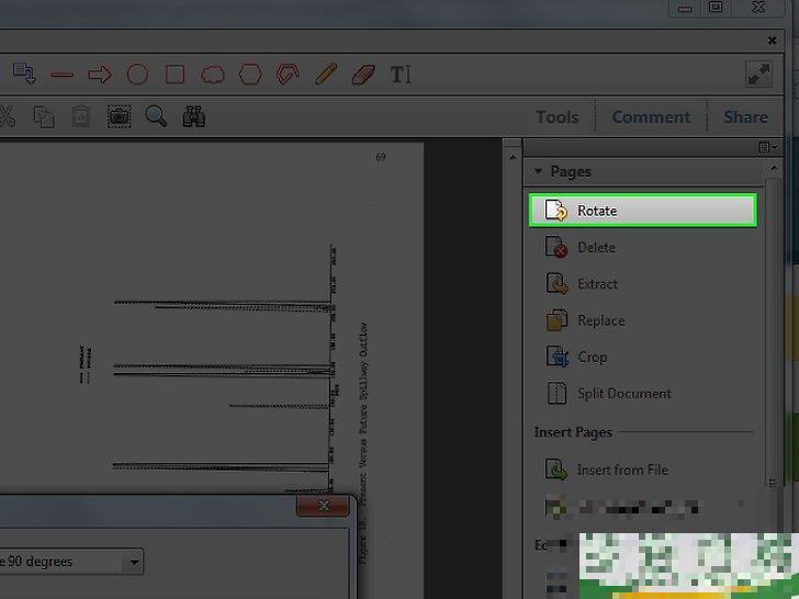怎么在Adobe Acrobat中旋转PDF文档的页面

