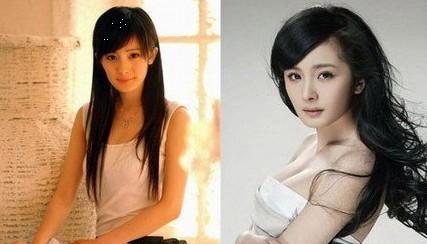 杨幂隆胸前照片，杨幂真的丰胸了吗