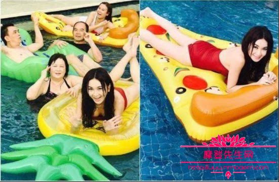 温碧霞穿高衩泳衣性感照片(温碧霞穿着)