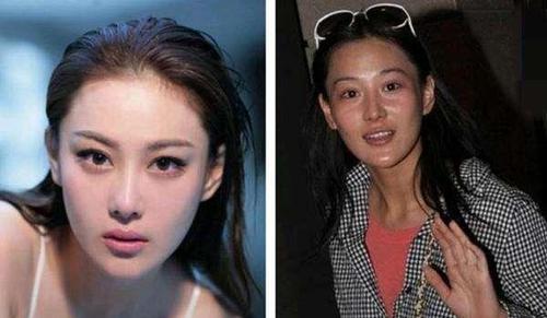 明星化妆前后对比照，淡妆图片(明星素颜照前后对比)