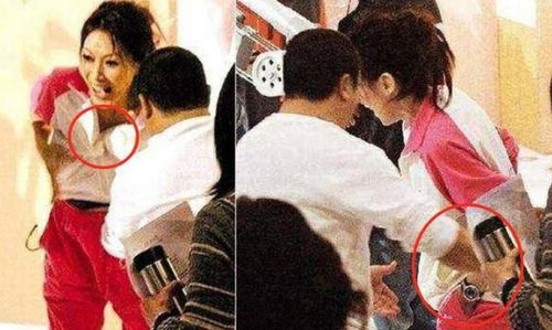 张馨予遭袭胸，张馨予大背头