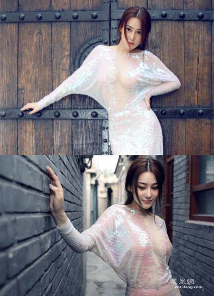 张馨予乳，白鹿内衣