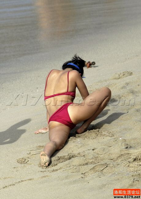 章子怡沙滩高清图片 章子怡沙滩高清图片