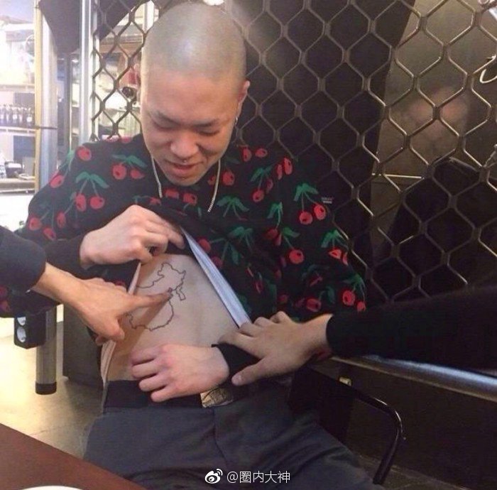 吴赫为什么纹身中国地图(吴赫纹身)