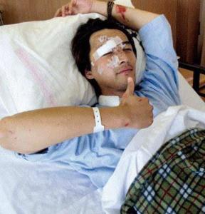 胡歌车祸原因是什么？胡歌车祸现场图片曝光(胡歌车祸是怎么回事)