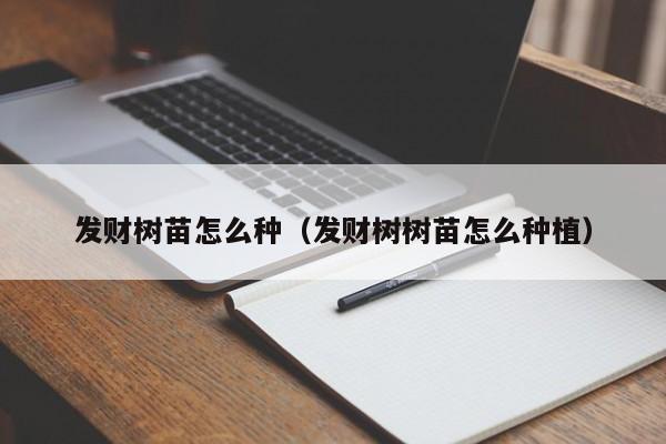 发财树苗怎么种（发财树树苗怎么种植） 