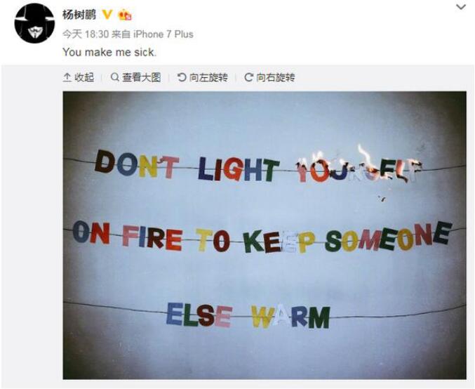 杨树鹏为什么说张韵艺恶心