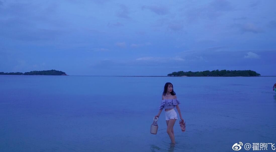 翟煦飞晒比基尼照片身材超好