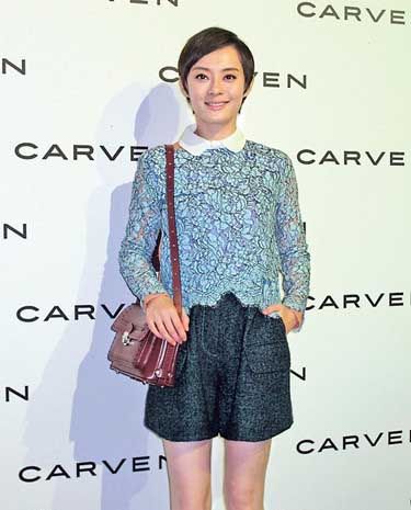 孙俪穿短裤晒美腿组图(孙俪裤装图片)