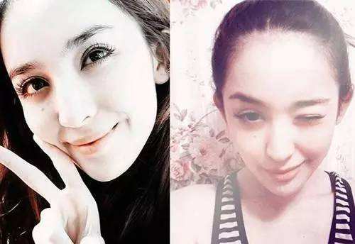 迪丽热巴开眼角前后对比照(热巴双眼皮照片)