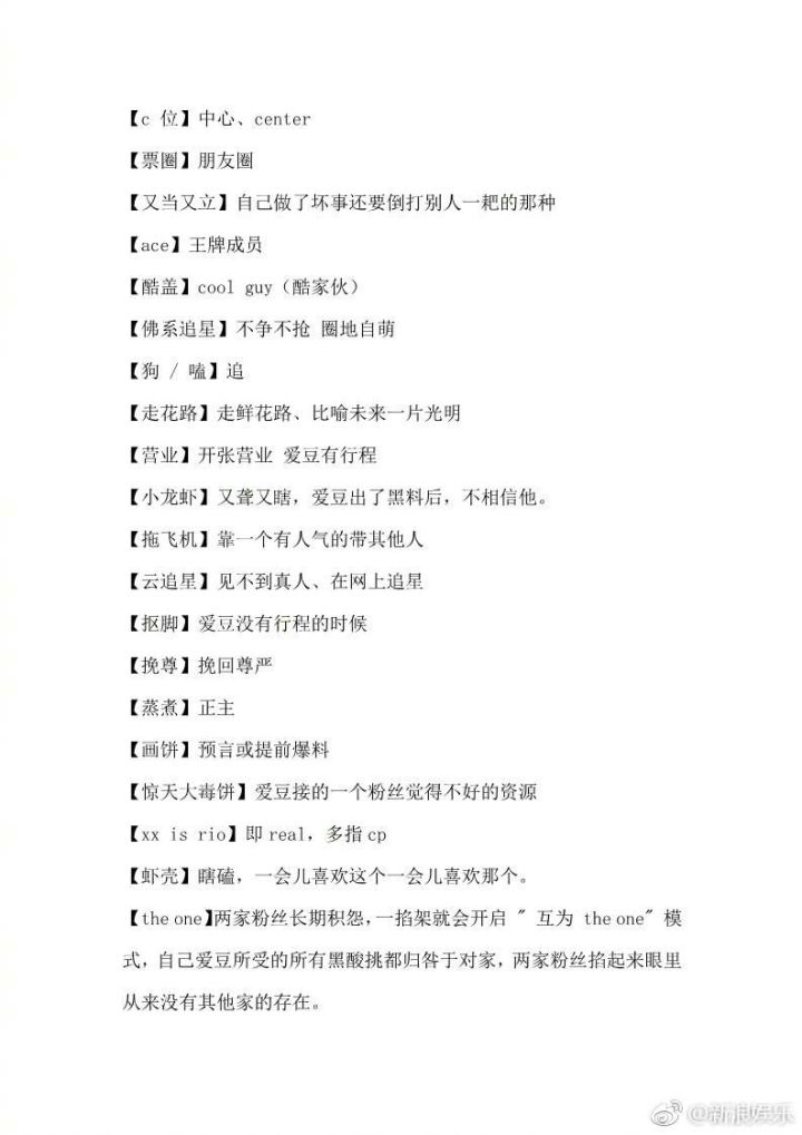 饭圈划水、NCT划、stf、羊骨、画饼是