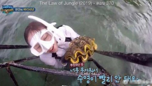 李烈音抓的巨蛤照片